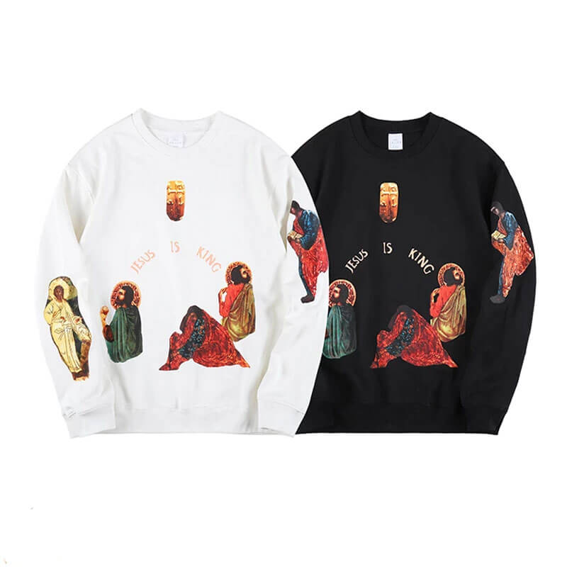 Kanye West Jesus is King Crewneck Casual Sweatshirts