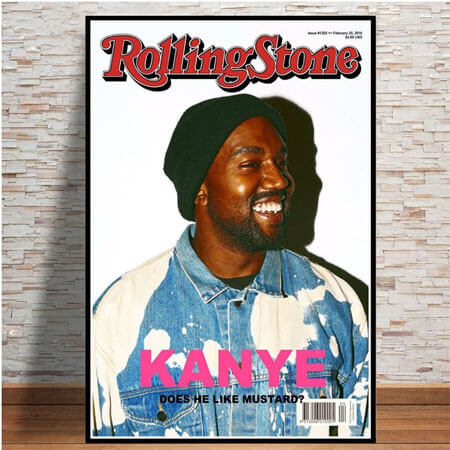 Kanye West Rolling Stone New Home Decor Poster